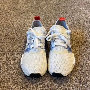 Adidas NMD R1J white and blue originals size 5.5y